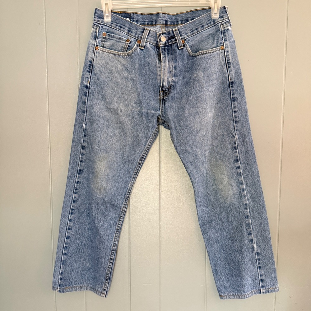 Levi's 505 Straight Leg Jeans Tag W31 L30 Hemmed 31x25 Zip Fly Mid Rise 2020